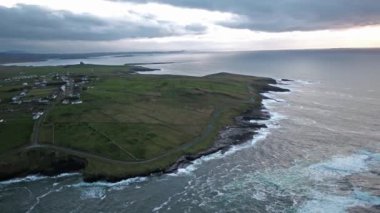 Mullaghmore baş - yaban Atlantik yolu, County Sligo, İrlanda'nın amacı imza havadan görünümü
