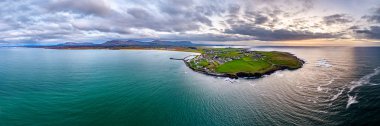 Mullaghmore baş - yaban Atlantik yolu, County Sligo, İrlanda'nın amacı imza havadan görünümü
