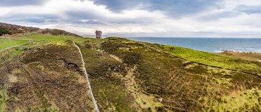 Maghery, Dungloe-County Donegal tarafından vahşi Atlantik kıyı şeridinin havadan görünümü-Irlanda