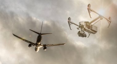 Pilotsuz uçaklar ve Havaalanı yakınında uçan
