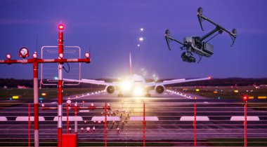 Pilotsuz uçaklar ve Havaalanı yakınında uçan