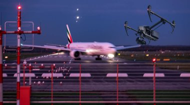 Pilotsuz uçaklar ve Havaalanı yakınında uçan