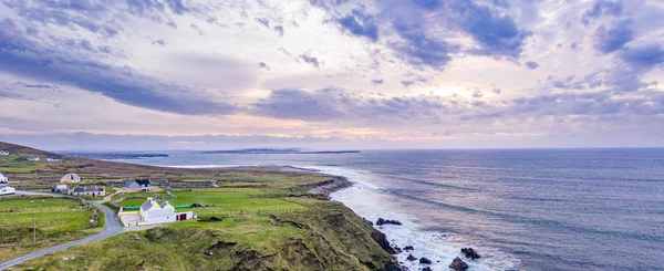 Flygfoto över den blodiga forelanden, County Donegal, Irland — Stockfoto