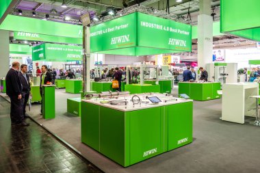 Hannover, Almanya - 02 Nisan 2019: Ibg Hannover Messe adlı yeni kendi yenilikleri sunuyor