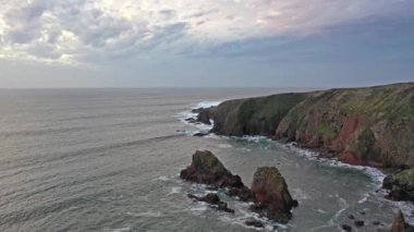 Kanlı kıvrım, County Donegal, Ireland havadan görünümü