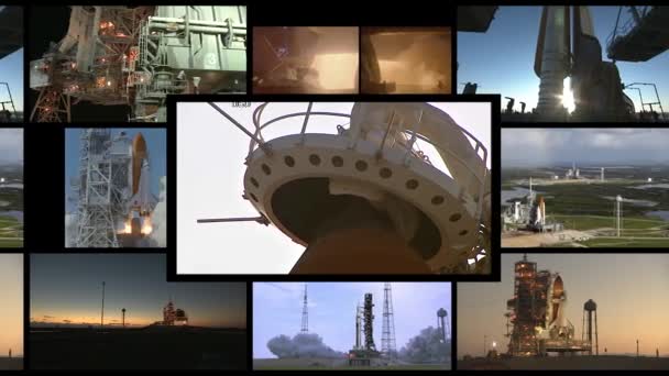 HD koncepció utazás a térbe-egyes elemek által szolgáltatott NASA. — Stock videók