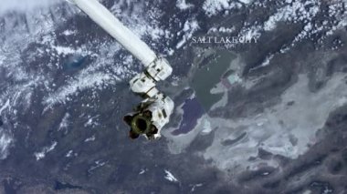 Salt Lake City uzaydan görüldü - Nasa tarafından döşenmiş bazı unsurlar