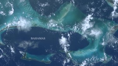 Bahamalar uzaydan görülen - Nasa tarafından döşenmiş bazı unsurlar