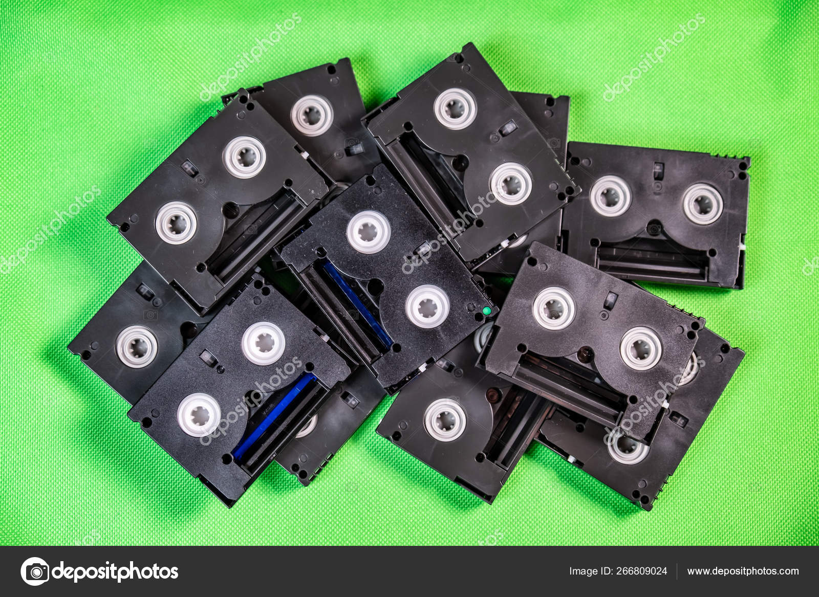 Vintage Mini DV cassette tapes Vintage technology concept Stock Photo by ©Lukassek 266809024