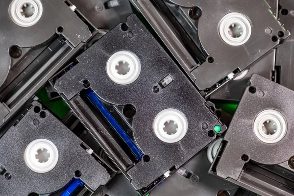 Vintage Mini Dv Kassettenbänder - Vintage Technologie Konzept — Stockfoto