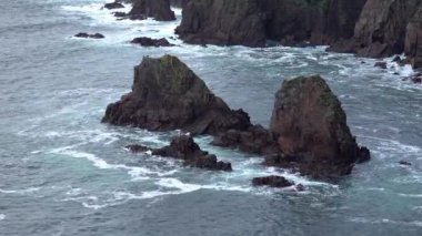 Gün batımında Kanlı Foreland, County Donegal, İrlanda