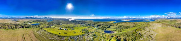 Vue aérienne de la côte vue de Clooney vers Portnoo par Ardara, comté de Donegal. Irlande — Photo