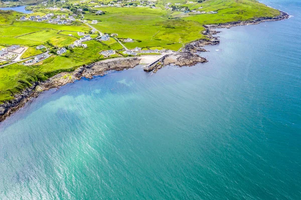 Flygfoto över Portnoo i grevskapet Donegal, Irland — Stockfoto