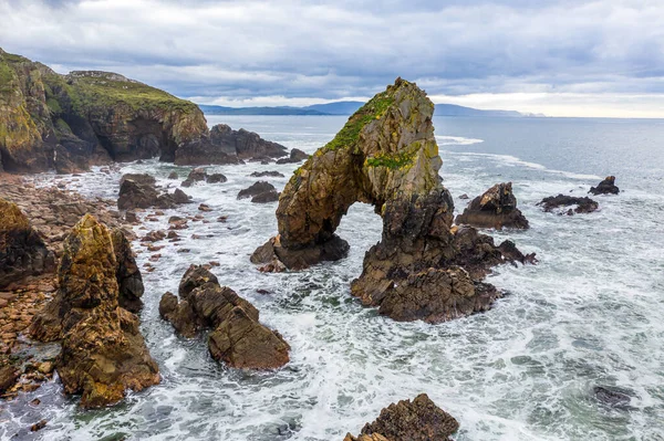 Donegal县Crohy Head Sea Arch的空中景观-爱尔兰 — 图库照片