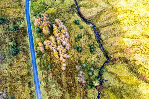 Aerial view from Glengesh Pass by Ardara, Donegal, Írország — Stock Fotó