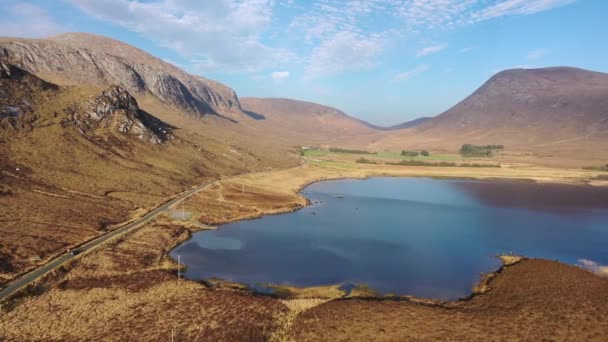 The south entrance into the Glenveagh National park is a real hidden gem - County Donegal, Ireland — Stock Video