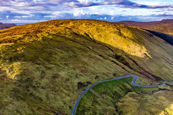 Vista aérea de Glengesh Pass by Ardara, Donegal, Irlanda — Fotografia de Stock