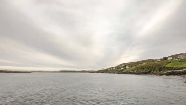 El lapso de tiempo de la aldea Portnoo en el Condado de Donegal - Ardara — Vídeo de stock