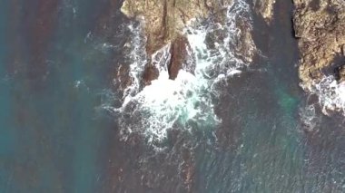 Carrickfad tarafından Portnoo County Donegal, İrlanda 'daki Narin Sahili' nde yapılan resifin havadan görünüşü