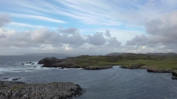 Vue aérienne du littoral de Dawros dans le comté de Donegal - Irlande.