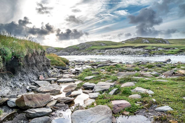 O litoral em Dawros, no Condado de Donegal - Irlanda. — Fotografia de Stock