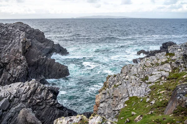 O litoral em Dawros, no Condado de Donegal - Irlanda. — Fotografia de Stock