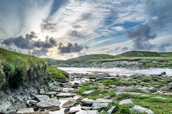 O litoral em Dawros, no Condado de Donegal - Irlanda. — Fotografia de Stock