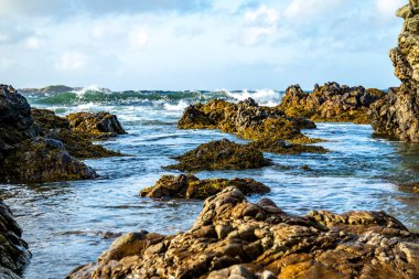 Maling Kuyusu 'nun güzel kıyısı, Inishowen - County Donegal, İrlanda