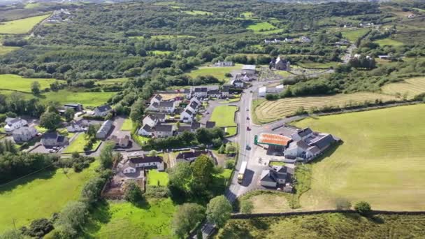 Vista aérea de Bruckless no Condado de Donegal - Irlanda — Vídeo de Stock