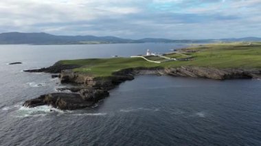 St. Johns Point, County Donegal, İrlanda 'daki güzel sahil manzarası.