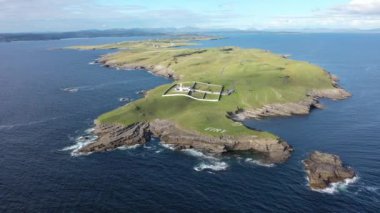 St. Johns Point, County Donegal, İrlanda 'daki güzel sahil manzarası.