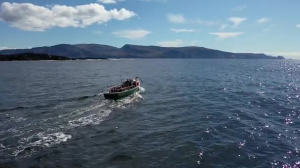 Bateau de pêche à Dawros dans le comté de Donegal - Irlande — Video