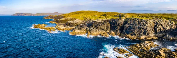 Αεροφωτογραφία της ακτογραμμής στο Daros in County Donegal - Ιρλανδία. — Φωτογραφία Αρχείου