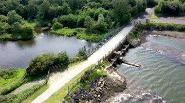 Aerial of Inch ve Wildbird Reserve Reserve Walk 'un bazı kısımları
