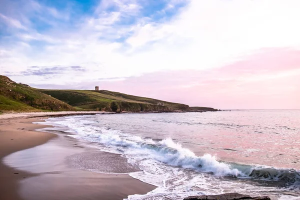 Gyönyörű naplemente a Maghery strandon Donegal — Stock Fotó