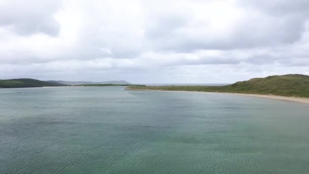 Gweebarra bay by Lettermacaward in County Donegal - Ireland — Stock video