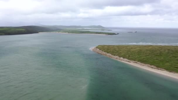 Gweebarra bay by Lettermacaward in County Donegal - Ireland — Stock video
