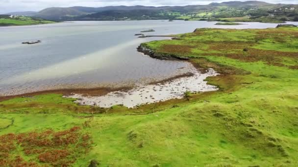 Gweebarra bay by Lettermacaward in County Donegal - Ireland — Stock video