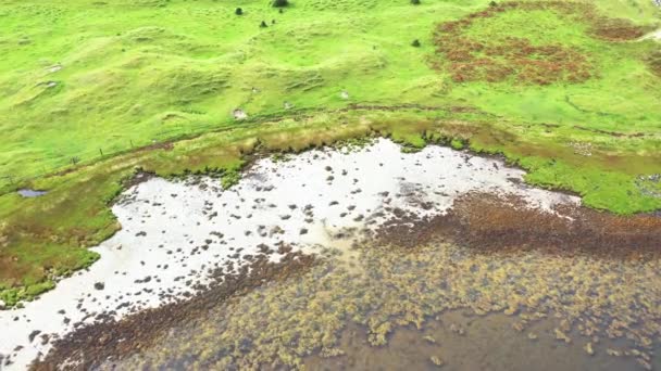 Gweebarra bay von Lettermacaward in County Donegal - Irland — Stockvideo