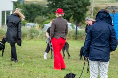 MEENACİL, İKİNCİ DONEGAL, İRELAND - 4 Ağustos 2025: Yerliler ve ziyaretçiler Meencross Tarım Fuarı 'nın tadını çıkarıyorlar.