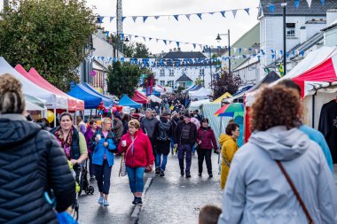 GLENTIES, COUNTY DONEGAL, IRELAND - 13 Eylül 2025: The Hasat Fuarı, Anayol 'da düzenlenen ücretsiz yıllık etkinliktir..