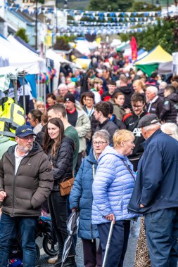 GLENTIES, COUNTY DONEGAL, IRELAND - 13 Eylül 2025: The Hasat Fuarı, Anayol 'da düzenlenen ücretsiz yıllık etkinliktir..