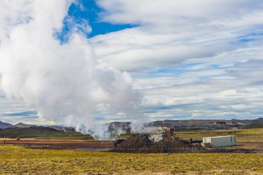Derin magma de jeotermal enerji üretim İzlanda'daki eğitim için proje delme derin İzlanda'oluşturdu. Krafla yanardağ, İzlanda