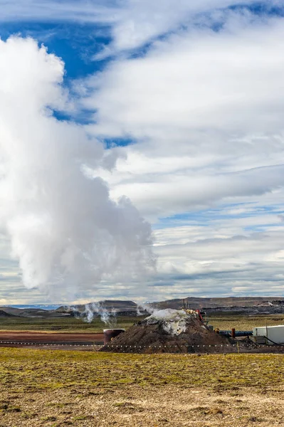 Magma Profond Bien Créé Islande Projet Forage Profond Pour Étudier — Photo