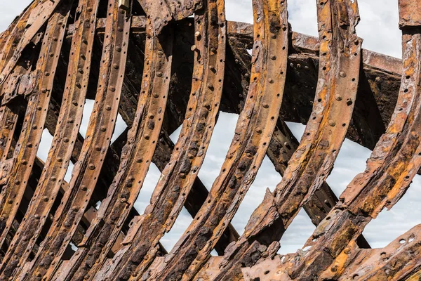 Ship wreck from 19th century in Chile