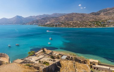Spinalonga'dan Ege Denizi manzarası