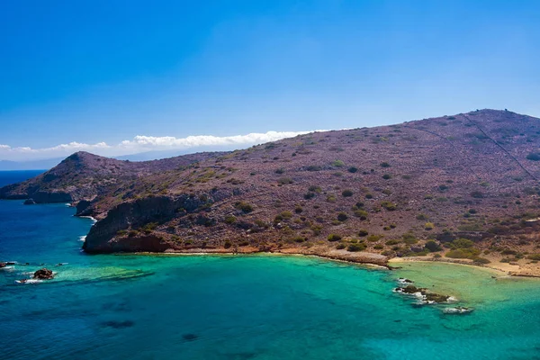 Вид на Егейське море з Спіналонга — стокове фото
