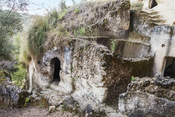 Grotta bosättningar Zungri i Kalabrien — Stockfoto