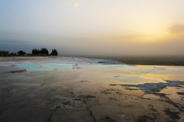 Pamukkale gün batımında