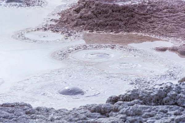 Hot exploding mud in Yellowstone — Stock Photo, Image